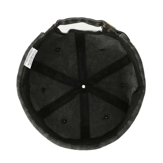 Black Washed Docker Hat Bottom